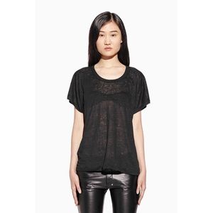 TRAVIS TADDEO Unisex Freedom Linen Jersey Top